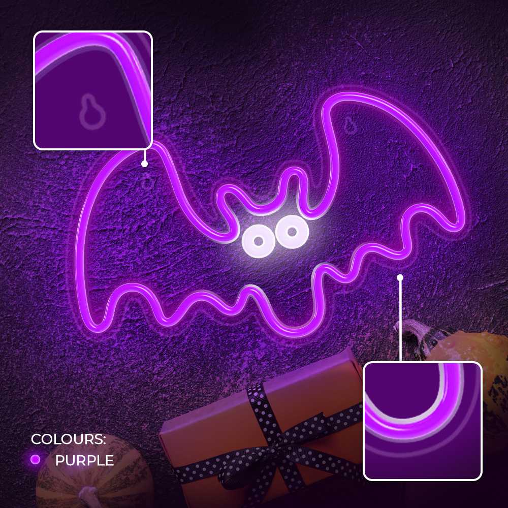 TelForceone Neoninis PLEXI LED FLYING BAT violetinės spalvos inis FPNE11"Forever" šviesiai