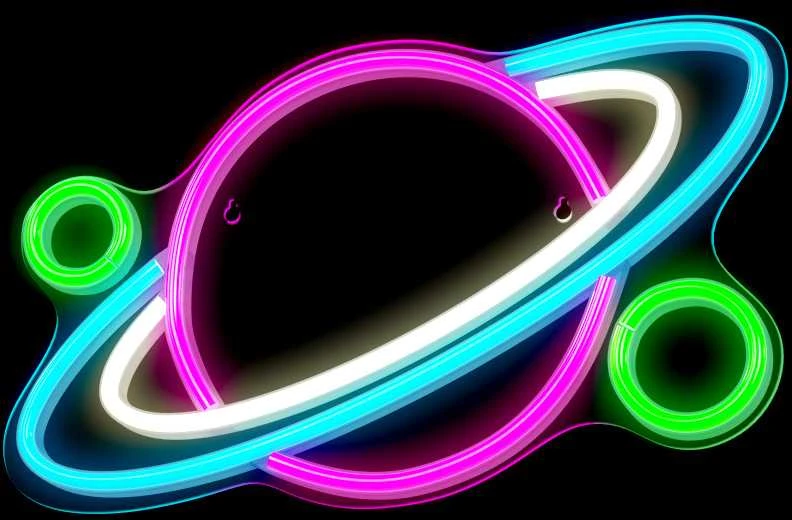 TelForceone Neoninis PLEXI LED PLANET daugiaspalvis FPNE05X"Forever" šviesiai