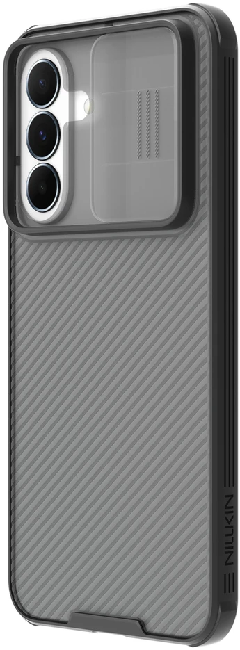 Dėklas Nillkin CamShield PRO Hard Case skirtas Samsung Galaxy A37 skaidrus juodos spalvos