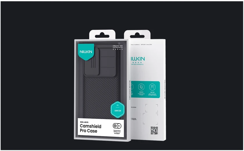 Nillkin CamShield PRO Hard dėklas skirtas Samsung Galaxy S26 juodos spalvos