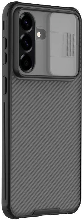 Nillkin CamShield PRO Hard dėklas skirtas Samsung Galaxy A57 skaidrus juodos spalvos