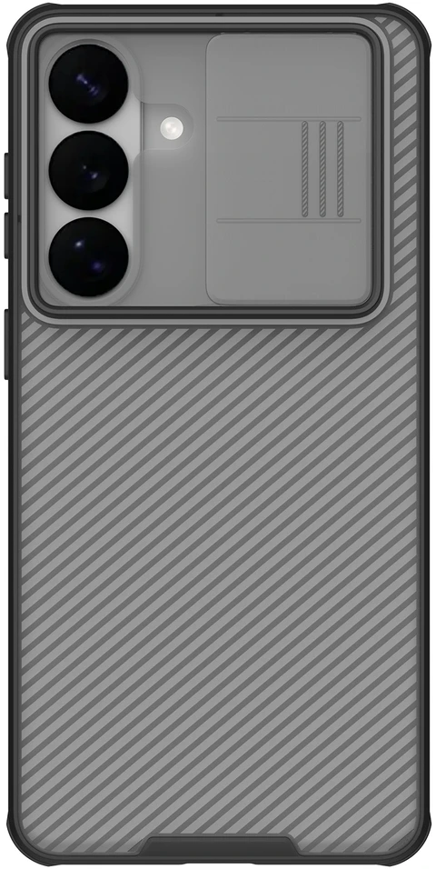 Nillkin CamShield PRO Hard dėklas skirtas Samsung Galaxy S26+ skaidrus juodos spalvos