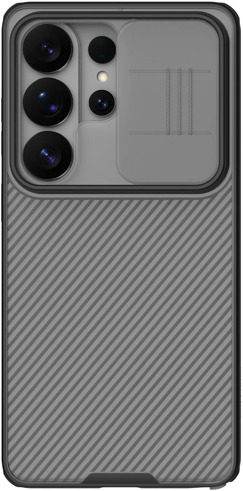 Nillkin CamShield PRO Hard dėklas skirtas Samsung Galaxy S26 Ultra skaidrus juodos spalvos