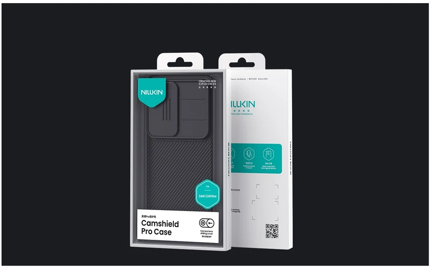 Nillkin CamShield PRO Hard dėklas skirtas Samsung Galaxy S26 Ultra juodos spalvos