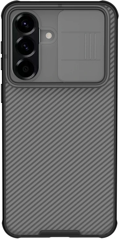 Nillkin CamShield PRO Hard dėklas skirtas Samsung Galaxy A57 skaidrus juodos spalvos