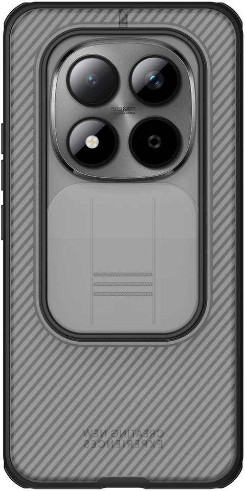 Nillkin CamShield PRO Hard dėklas skirtas Xiaomi Redmi Note 15 Pro+ 5G Transparent Juodas
