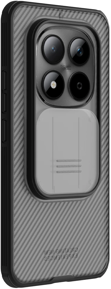 Nillkin CamShield PRO Hard dėklas skirtas Xiaomi Redmi Note 15 Pro+ 5G Transparent Juodas