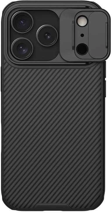 Nillkin CamShield PRO dėklas skirtas Apple iPhone 17 Pro juodos spalvos