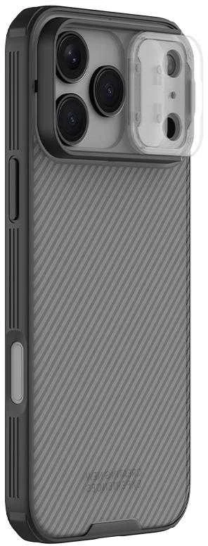 Nillkin CamShield PRO dėklas skirtas Apple iPhone 17 Pro Max skaidrus juodos spalvos