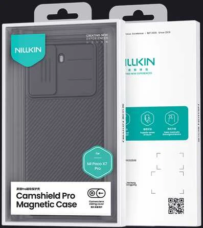 Nillkin CamShield PRO Magnetic Hard dėklas skirtas Poco X7 Pro 5G juodos spalvos