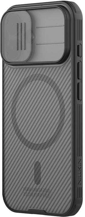 Nillkin CamShield PRO Magnetic Hard dėklas skirtas Apple iPhone 17 skaidrus juodos spalvos