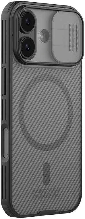 Nillkin CamShield PRO Magnetic Hard dėklas skirtas Apple iPhone 17 skaidrus juodos spalvos