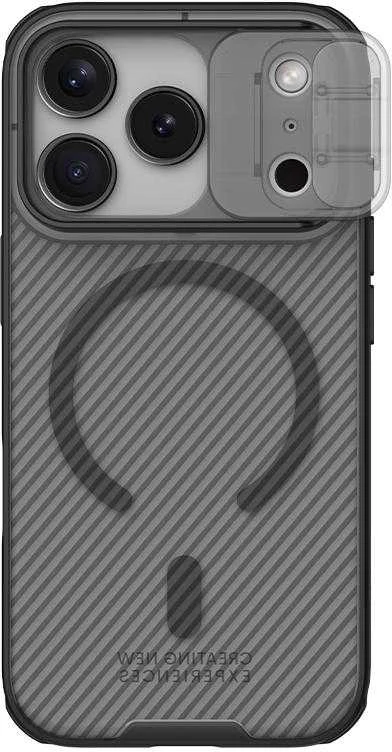 Nillkin CamShield PRO Magnetic Hard dėklas skirtas Apple iPhone 17 Pro skaidrus juodos spalvos