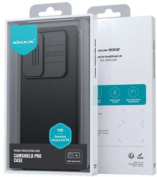 Dėklas Nillkin CamShield PRO Hard Samsung Galaxy S24 FE juodos spalvos