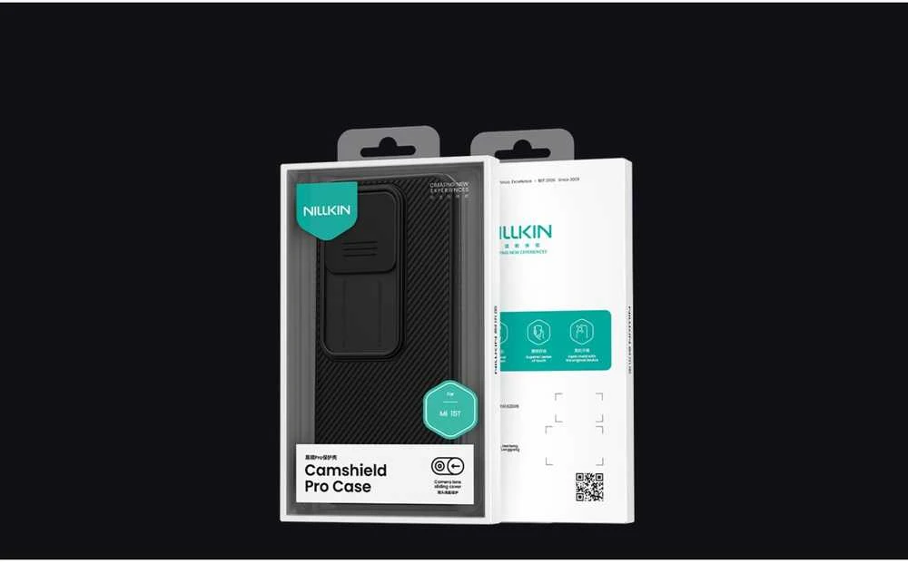 Nillkin CamShield PRO Hard dėklas skirtas Xiaomi 15T juodos spalvos