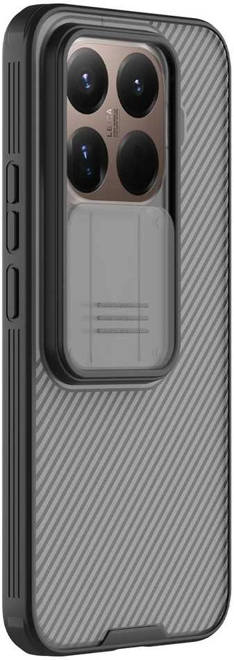 Nillkin CamShield PRO Hard dėklas skirtas Xiaomi 15T Pro Transparent juodos spalvos