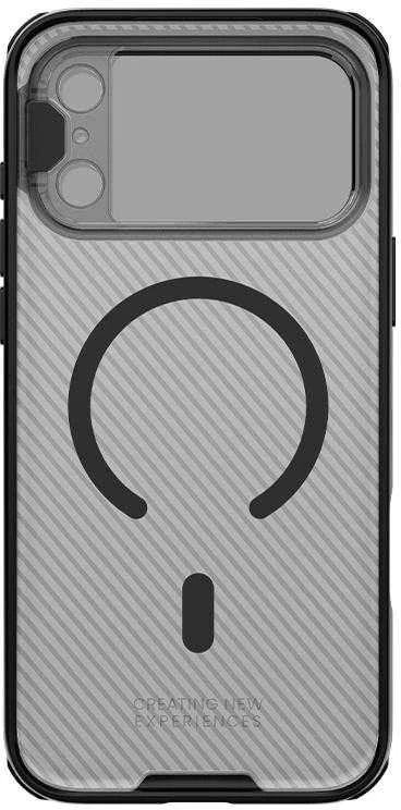 Nillkin CamShield Prop Magnetic dėklas skirtas Apple iPhone 17 Pro Max skaidrus juodos spalvos