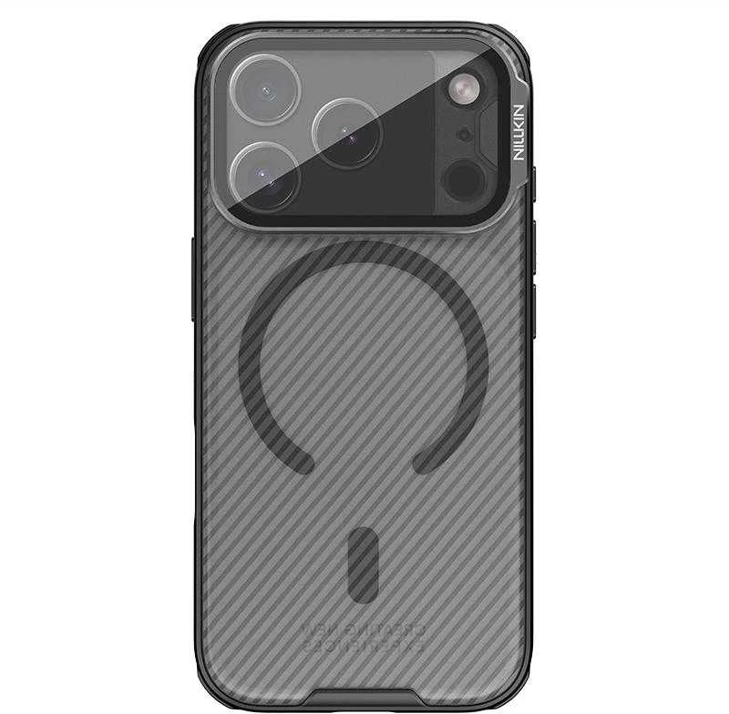 Nillkin CamShield Prop Magnetic dėklas skirtas Apple iPhone 17 Pro skaidrus juodos spalvos