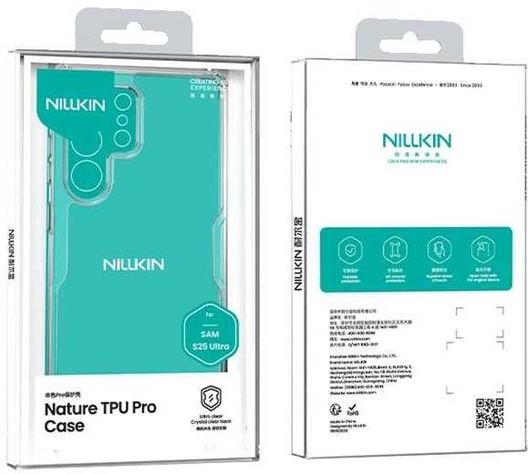 Dėklas Nillkin Nature TPU PRO dangtelis, skirtas Samsung Galaxy S25 Ultra Transparent