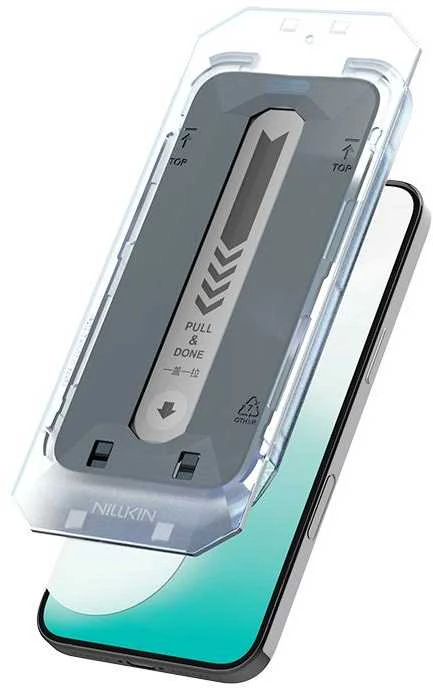 Nillkin Apsauginis stiklas 0.25mm Guardian 2.5D skirtas Apple iPhone 17 Pro Max juodos spalvos (su aplikatoriumi)