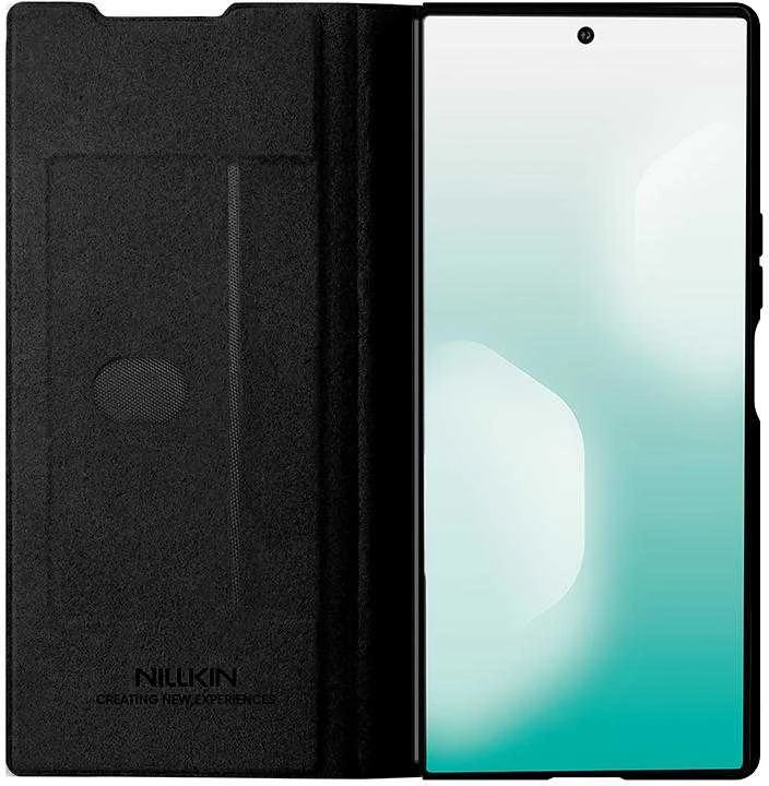 Nillkin Qin Book PRO Pen Slot dėklas skirtas Samsung Galaxy Z Fold 7 juodos spalvos