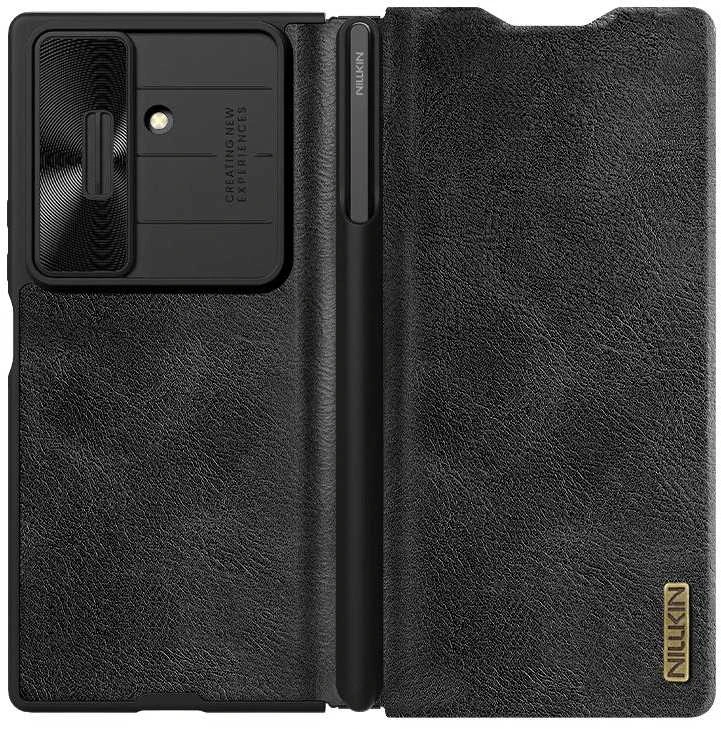 Nillkin Qin Book PRO Pen Slot dėklas skirtas Samsung Galaxy Z Fold 7 juodos spalvos