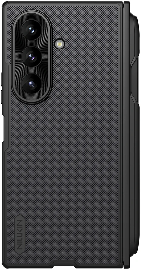 Nillkin Super Frosted FOLD Magnetic Pen Slot Back dėklas skirtas Samsung Galaxy Z Fold 8 Ultra juodos spalvos
