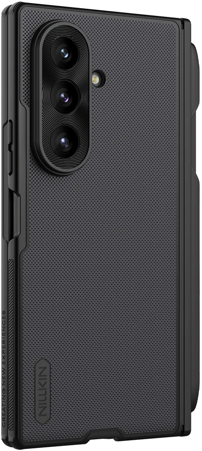 Nillkin Super Frosted FOLD Magnetic Pen Slot Back dėklas skirtas Samsung Galaxy Z Fold 8 Ultra juodos spalvos