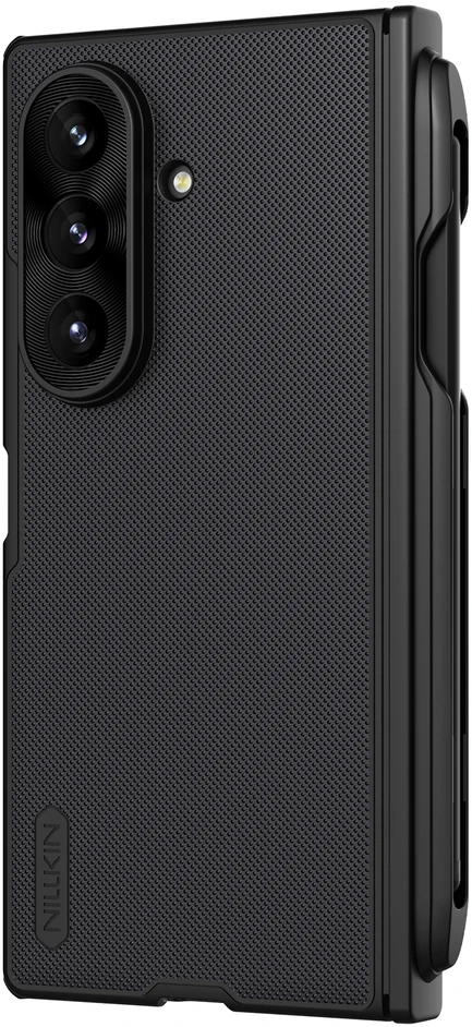 Nillkin Super Frosted FOLD Magnetic Pen Slot Back dėklas skirtas Samsung Galaxy Z Fold 8 Ultra juodos spalvos