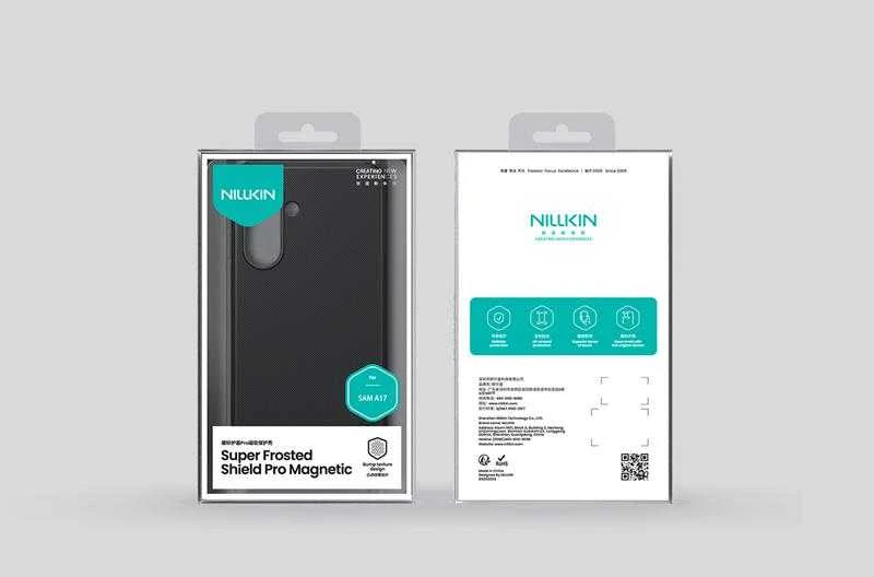 Nillkin Super Frosted PRO Magnetic Back dėklas skirtas Samsung Galaxy A17 5G juodos spalvos
