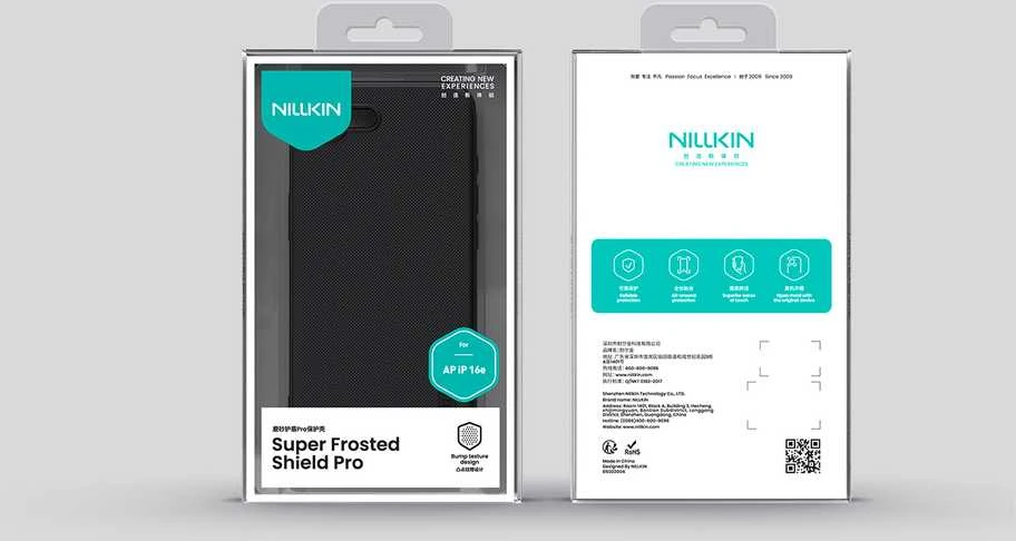 Nillkin Super Frosted PRO Back Apple iPhone 16e dėklas telefonui juodos spalvos