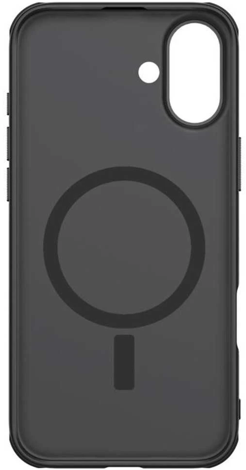 Nillkin Super Frosted PRO Magnetic Back Apple iPhone 16 Plus dėklas telefonui juodos spalvos