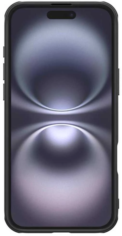 Nillkin Super Frosted PRO Magnetic Back Apple iPhone 16 Plus dėklas telefonui juodos spalvos