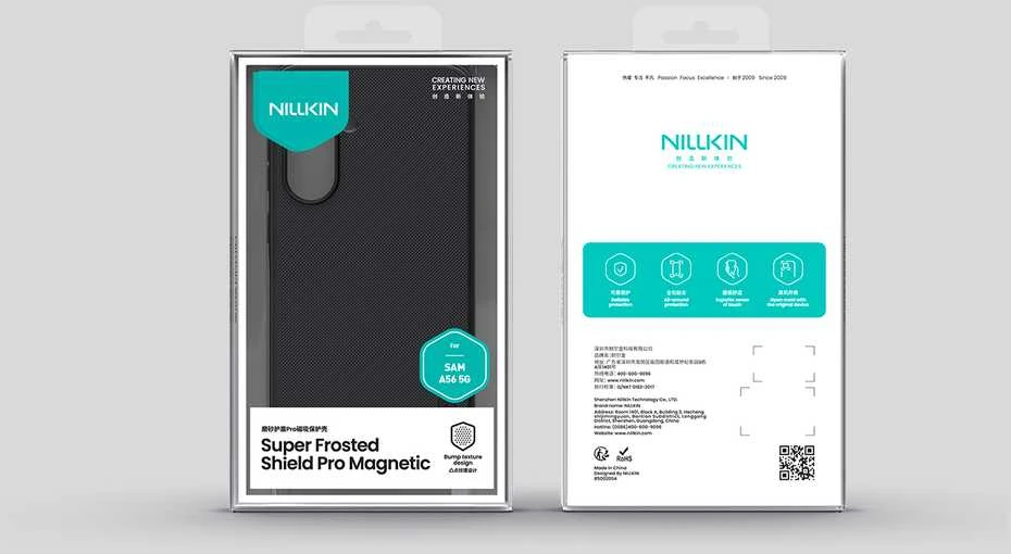 Nillkin Super Frosted PRO Magnetic Back Samsung Galaxy A56 5G dėklas telefonui juodos spalvos