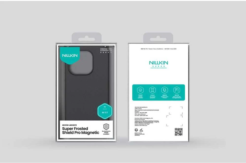 Nillkin Super Frosted PRO Magnetic Back dėklas skirtas Xiaomi 15T juodos spalvos