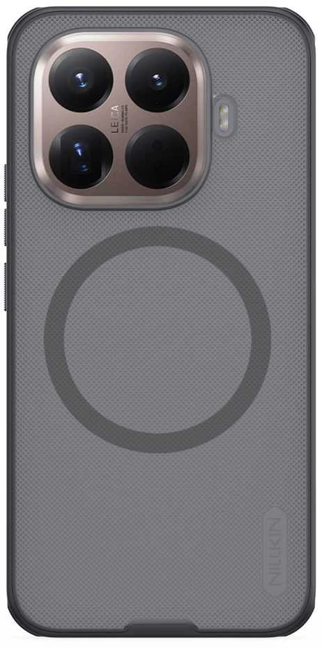 Nillkin Super Frosted PRO Magnetic Back dėklas skirtas Xiaomi 15T Pro Transparent juodos spalvos