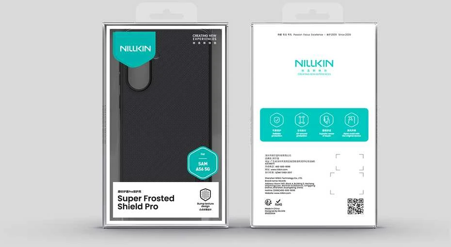 Nillkin Super Frosted PRO Back Samsung Galaxy A56 5G dėklas telefonui juodos spalvos
