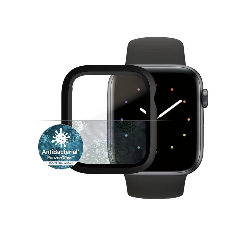 Panzer Glass PanzerGlass Viso korpuso Apple Watch Series 4/5/6/Se 44mm ekrano apsauga, Juoda