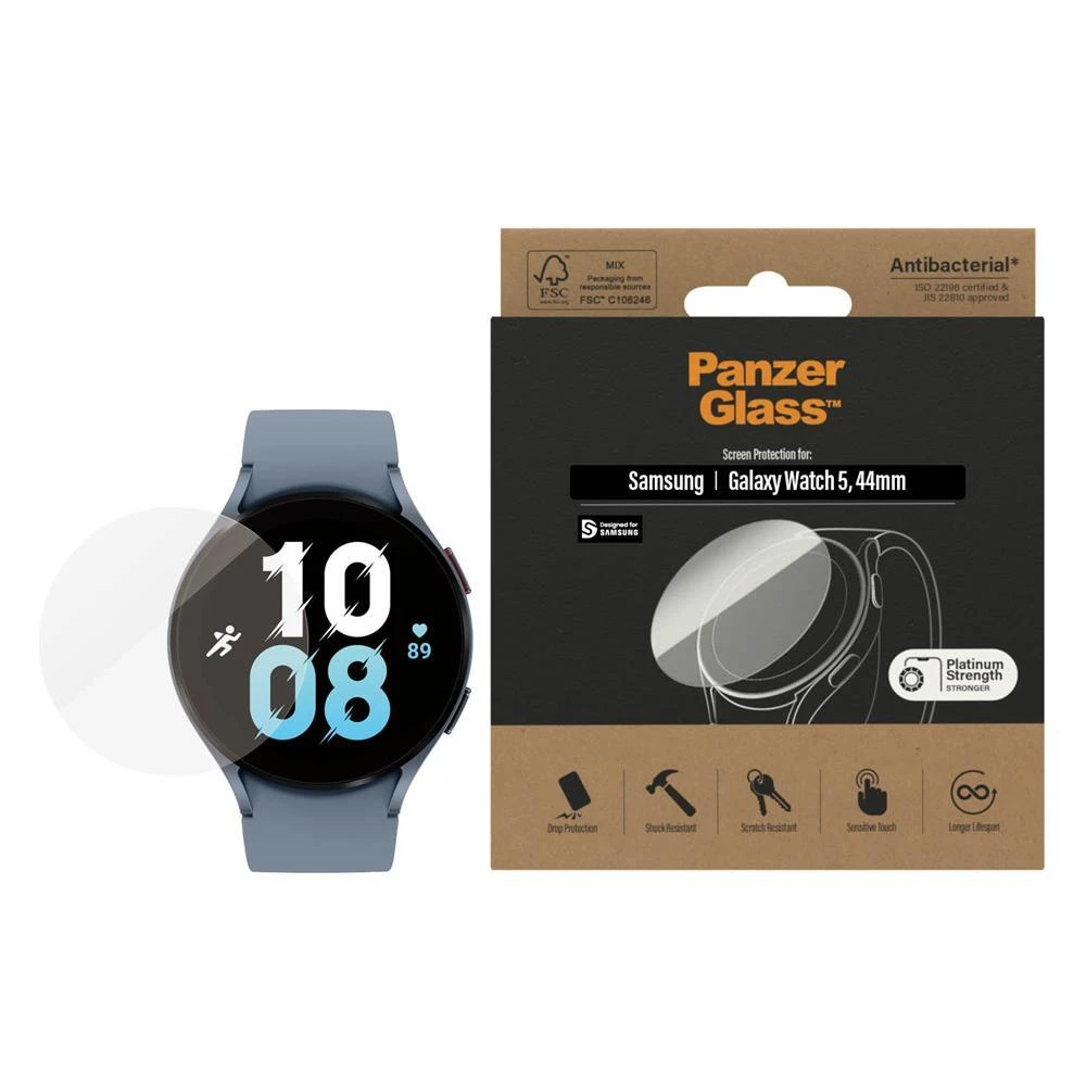 Panzer Glass Apsauginė ekrano plėvelė PanzerGlass išmaniojo laikrodžio Samsung Galaxy Watch 5 , 44mm