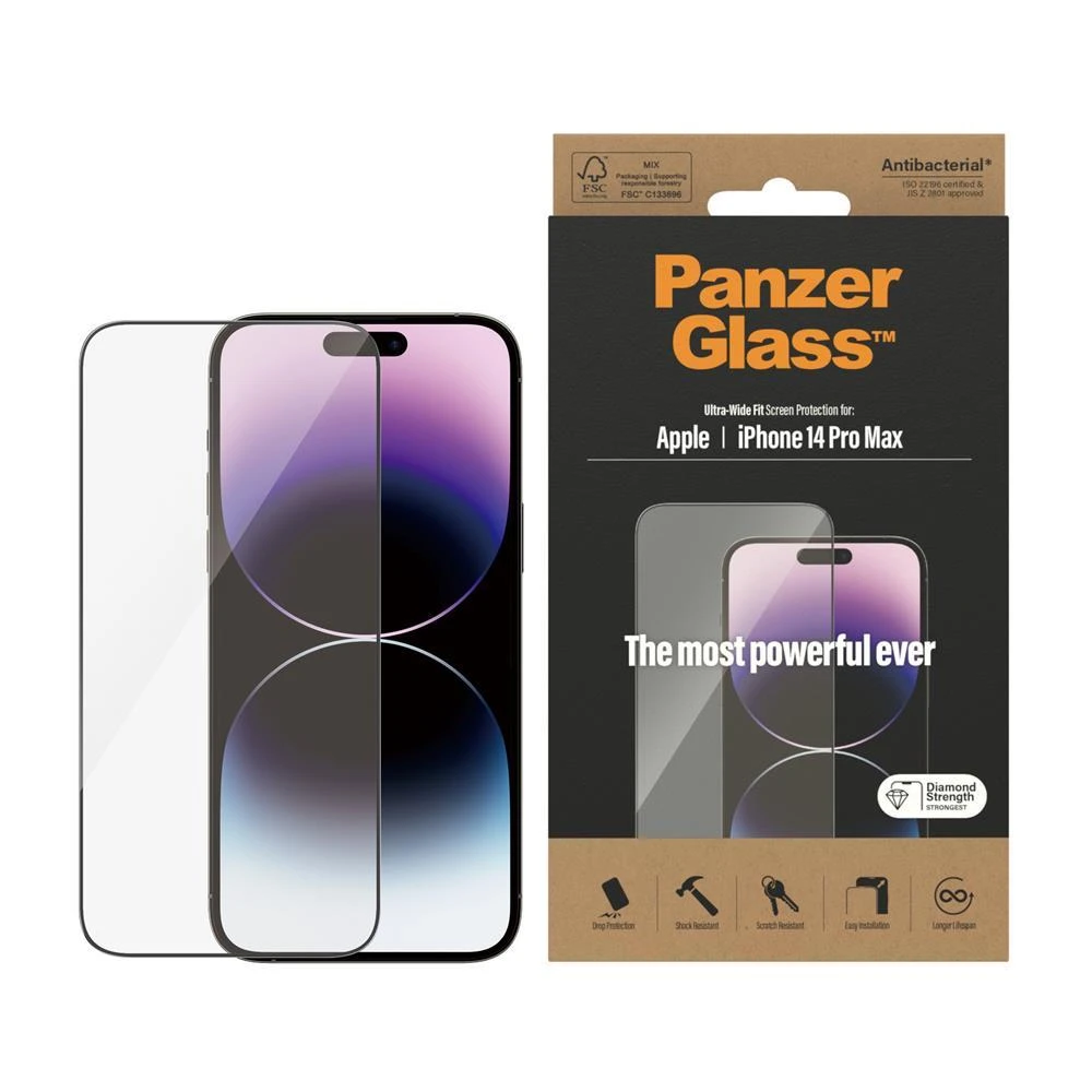 Panzer Glass PanzerGlass | Ekrano apsauga | Apple | iPhone 14 Pro Max | Stiklas | Juodas | Ultra-Wide Fit Privacy AB