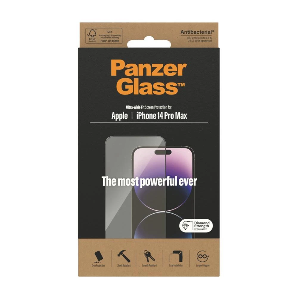 Panzer Glass PanzerGlass | Ekrano apsauga | Apple | iPhone 14 Pro Max | Stiklas | Juodas | Ultra-Wide Fit Privacy AB