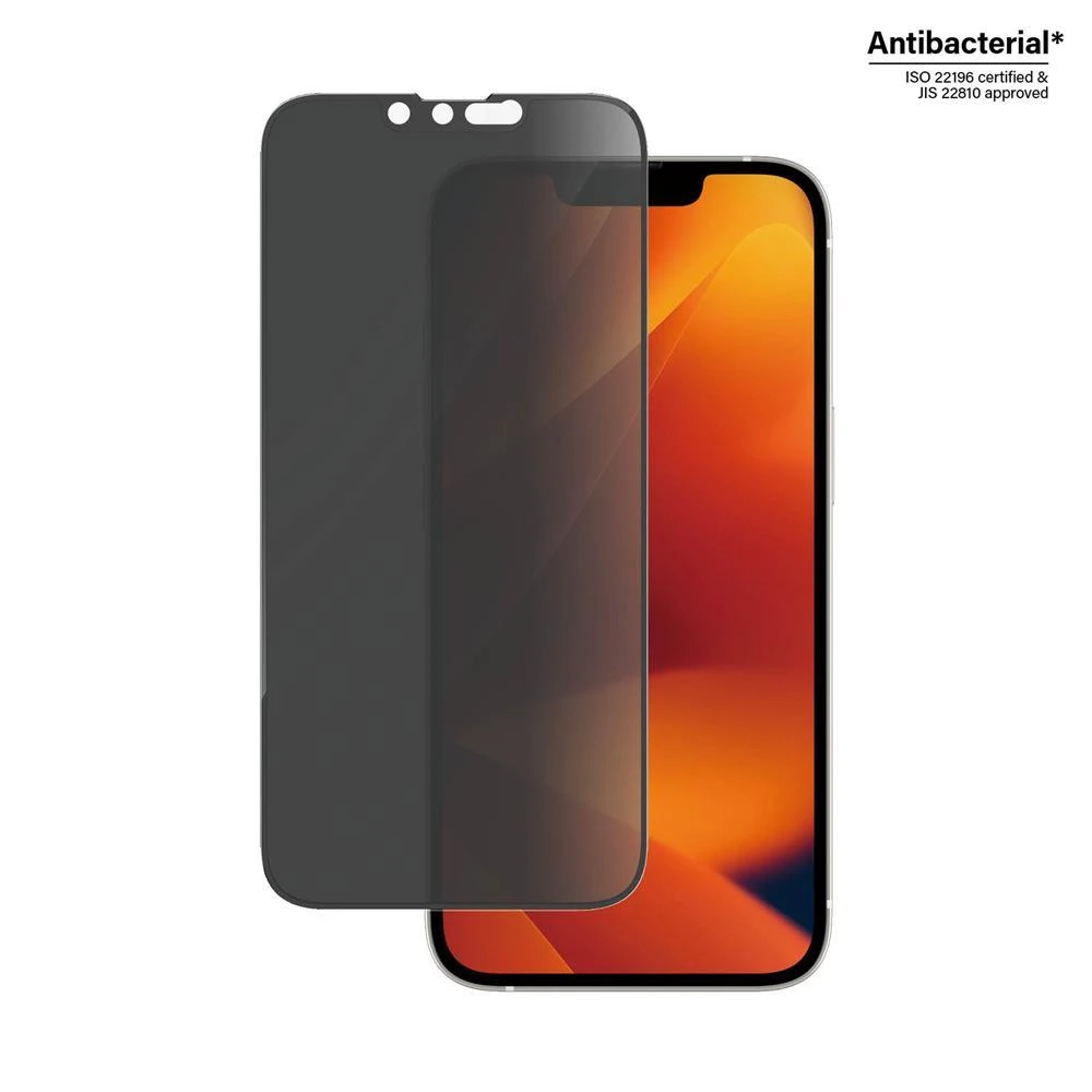 Panzer Glass PanzerGlass | Ekrano apsauga | Apple | iPhone 14/13/13 Pro | Stiklas | Juodas | Itin platus pritaikymas | Privatumas