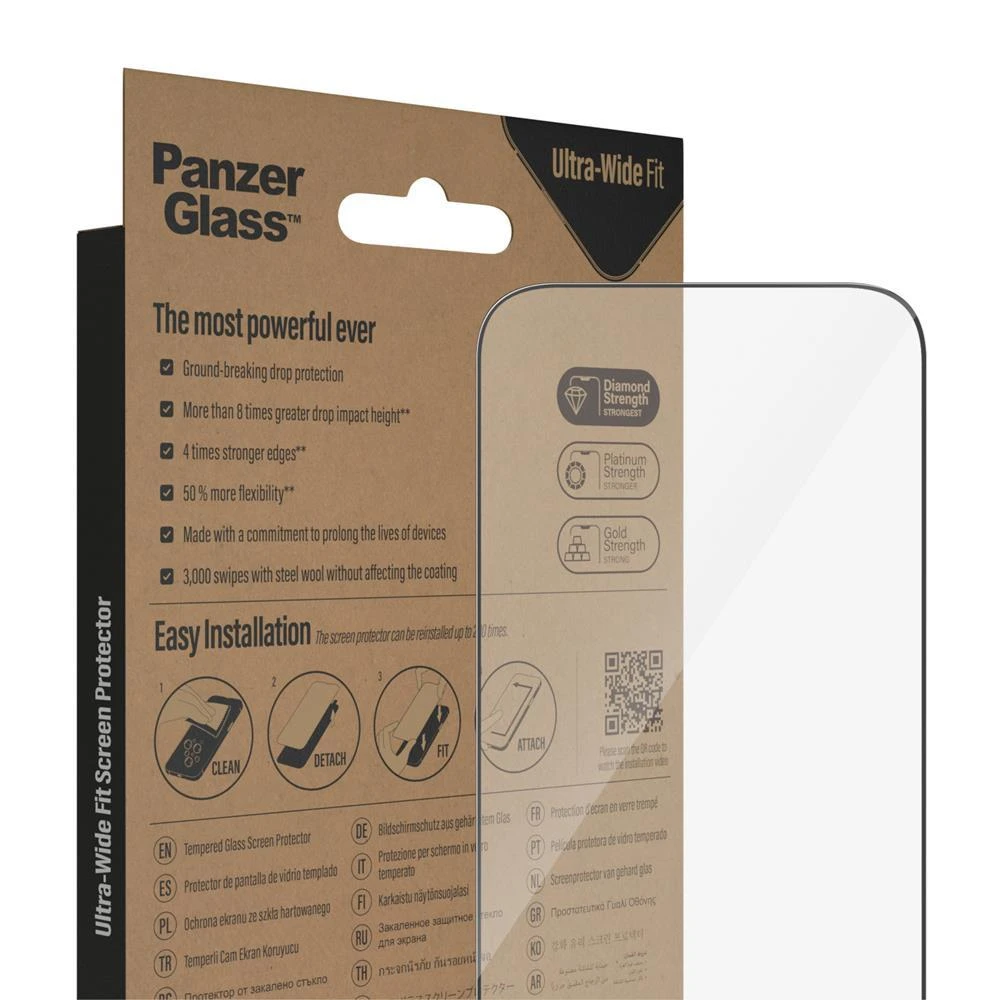 Panzer Glass PanzerGlass | Ekrano apsauga | Apple | iPhone 14 Pro | Stiklas | Skaidrus | Itin platus pritaikymas