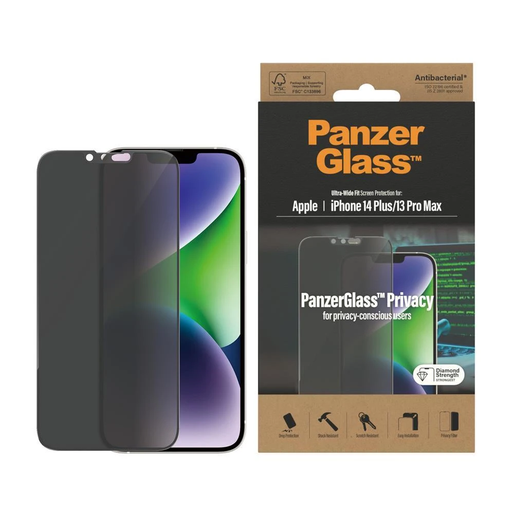 Panzer Glass PanzerGlass | Ekrano apsauga | Apple | iPhone 14 Plus/13 Pro Max | Stiklas | Skaidrus | Itin platus pritaikymas
