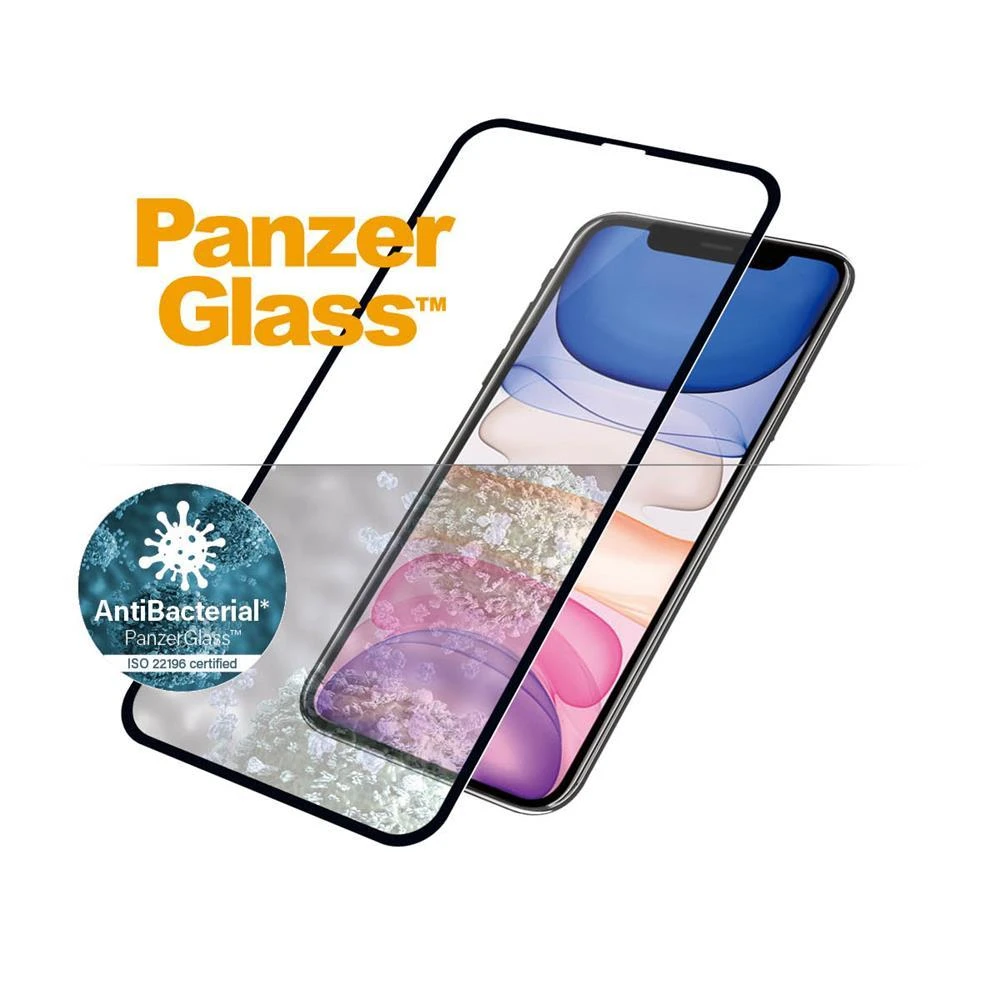 Panzer Glass Ekrano apsauga PREMIUM TEMPERED stiklas 3D ekrano apsauga pilnas dangtelis iPhone 11 Casefriendly (Juodas)