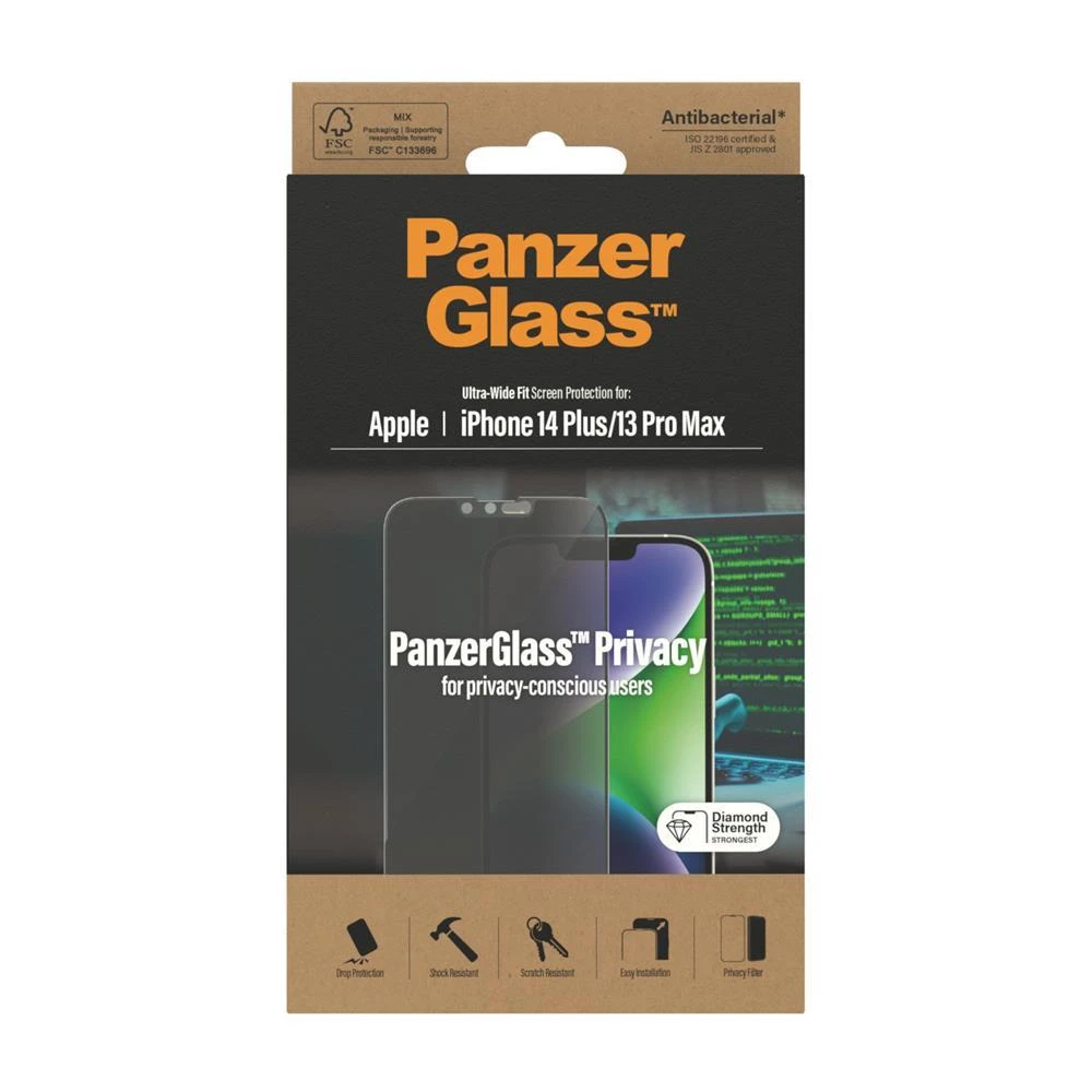 Panzer Glass PanzerGlass | Ekrano apsauga | Apple | iPhone 14 Plus/13 Pro Max | Stiklas | Skaidrus | Itin platus pritaikymas