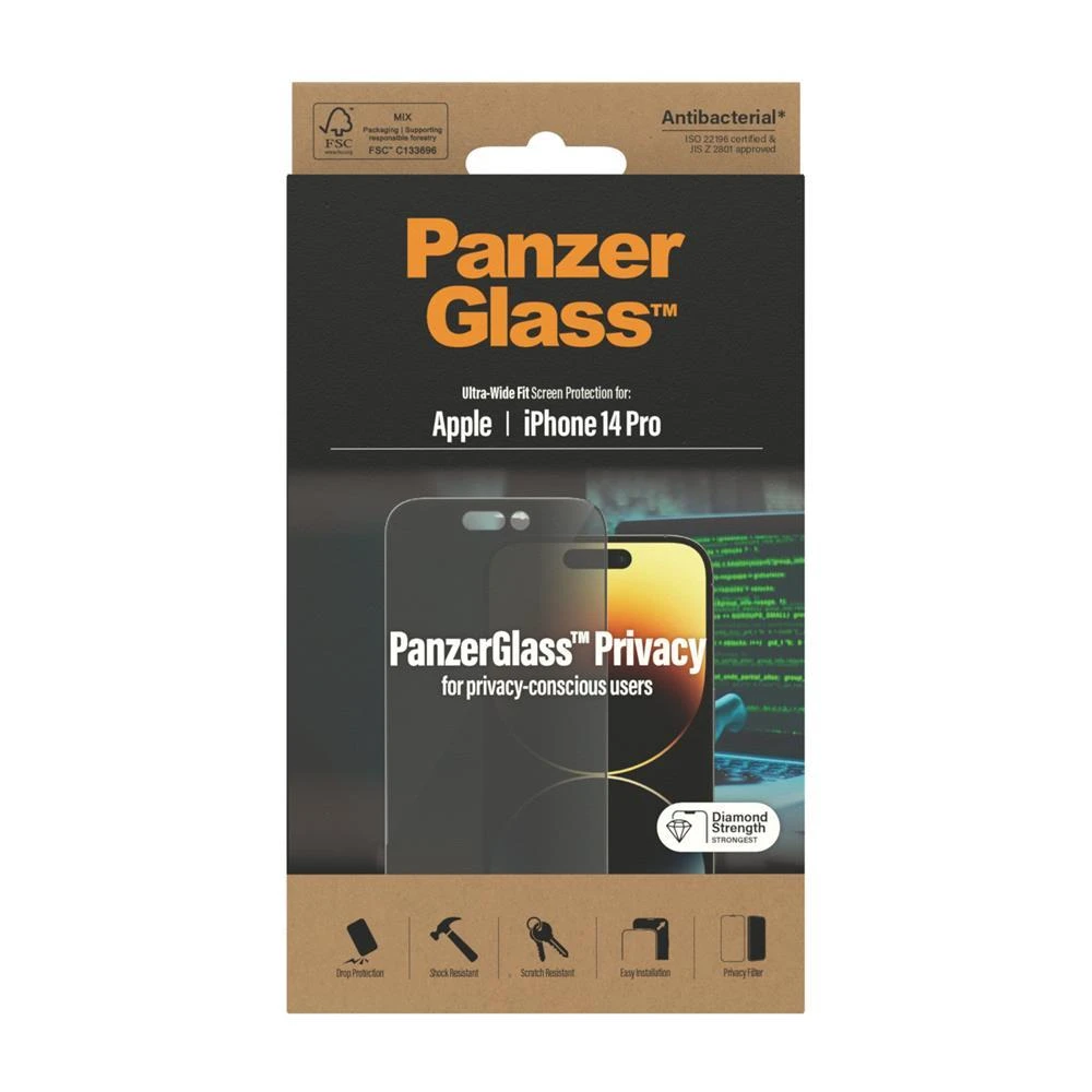 Panzer Glass PanzerGlass | Ekrano apsauga | Apple | iPhone 14 Pro | Stiklas | Skaidrus | Itin platus pritaikymas