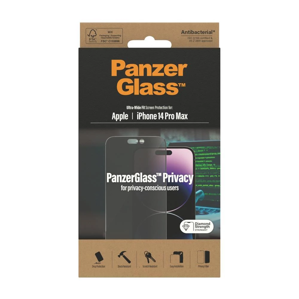 Panzer Glass PanzerGlass | Ekrano apsauga | Apple | iPhone 14 Pro Max | Stiklas | Skaidrus | Itin platus pritaikymas