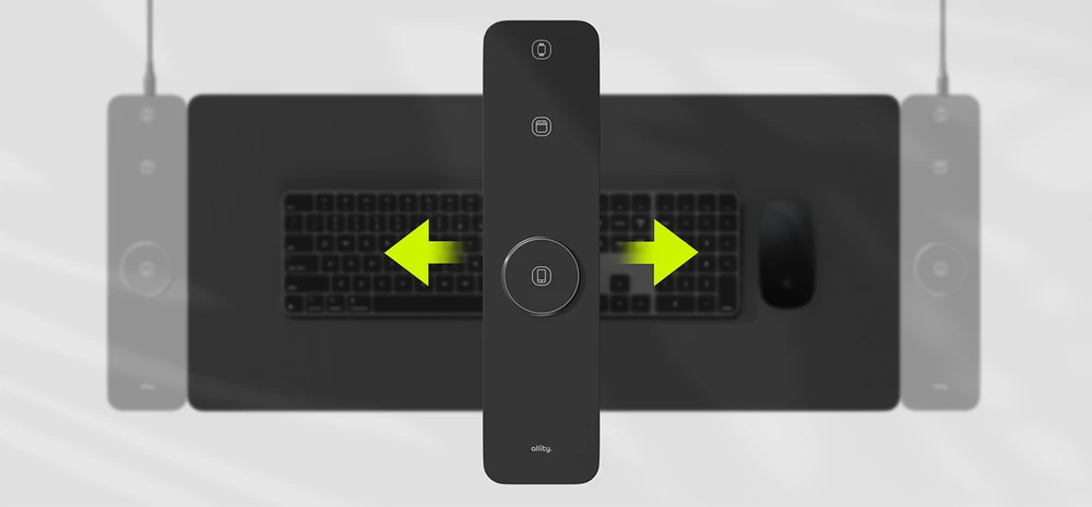Pelė Allity Sp. su o.o. Allity Nešiojamas kompiuteris pad with detachable 3in1 wireless charger 15W ALP-100