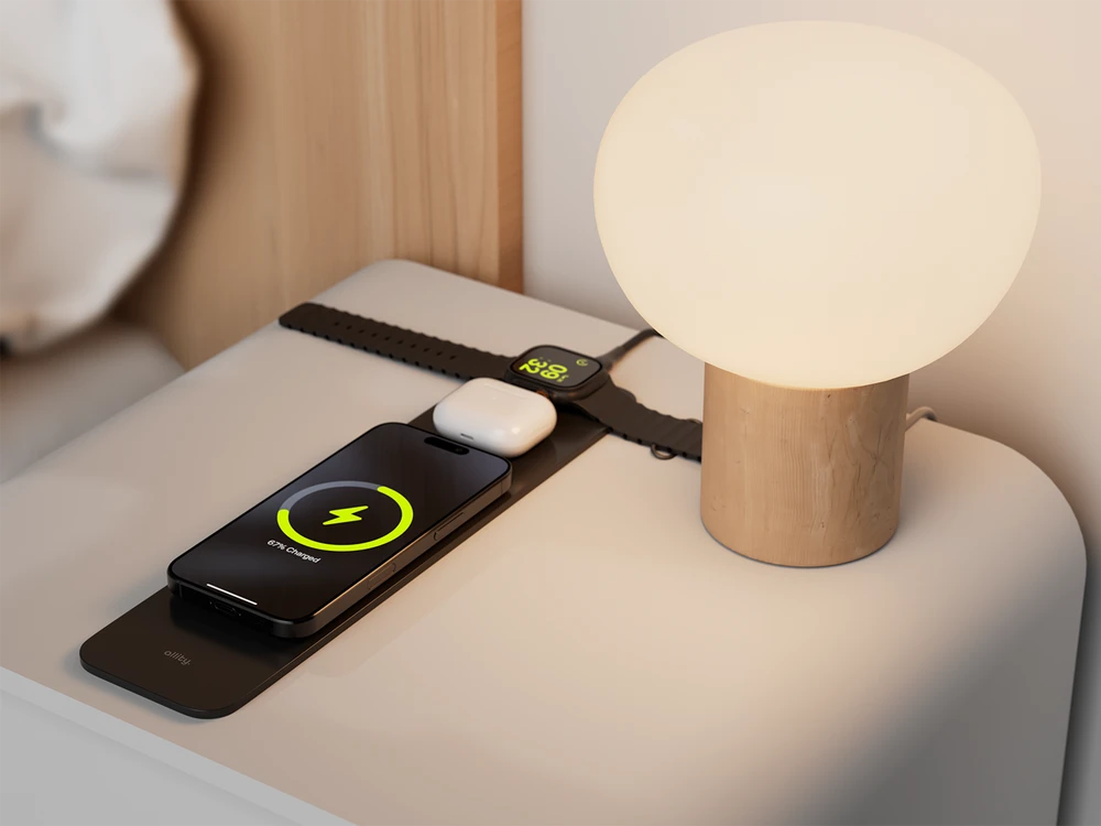 Pelė Allity Sp. su o.o. Allity Nešiojamas kompiuteris pad with detachable 3in1 wireless charger 15W ALP-100